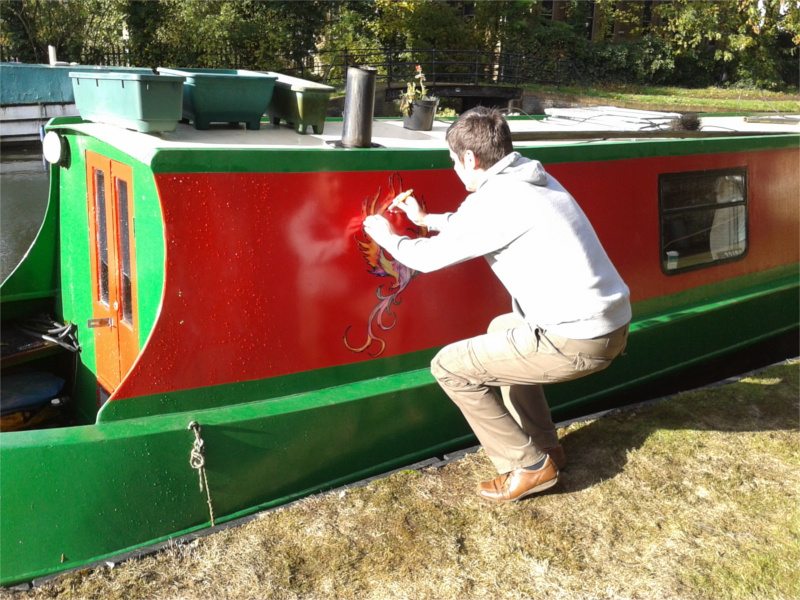 Canal Barge Graphics