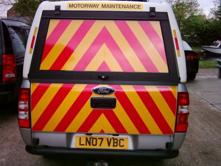 Motorway Maintenance Graphics by Display Signs