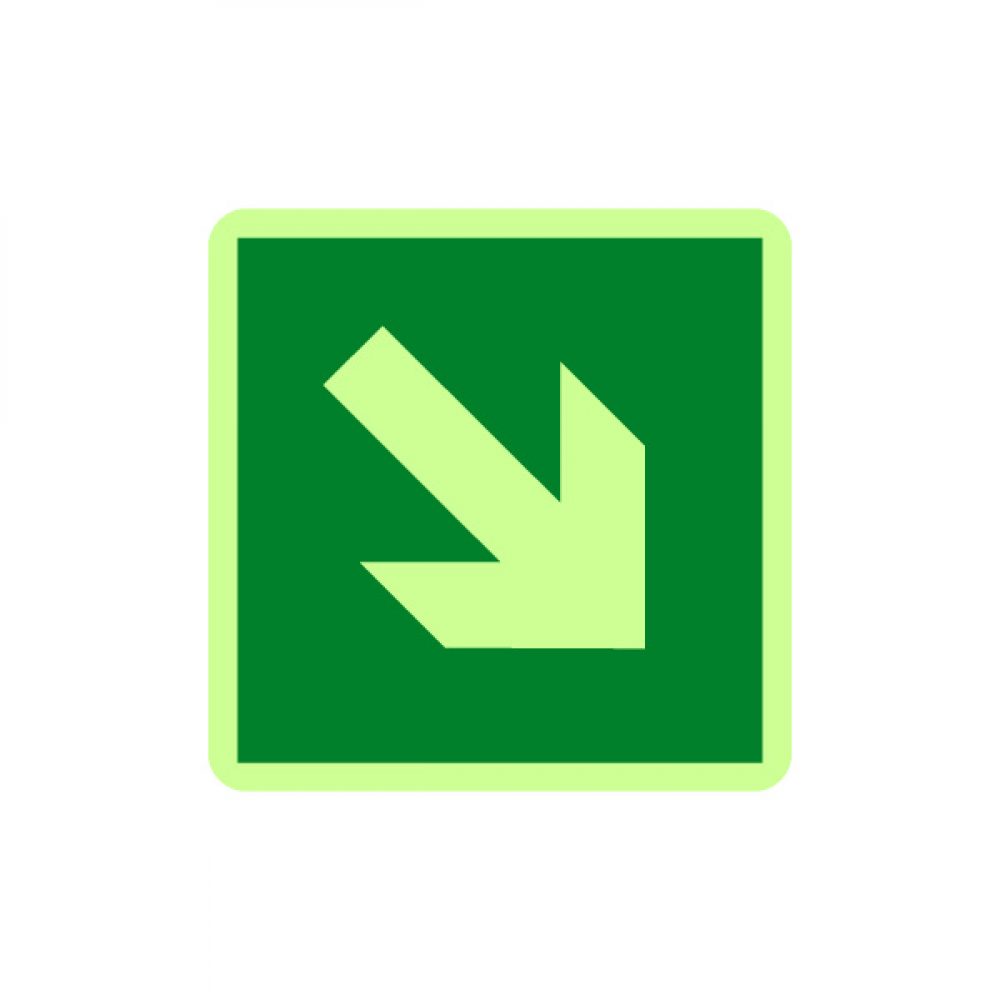 lu421-Photoluminescent diagonal-arrow-sign-1000x1000