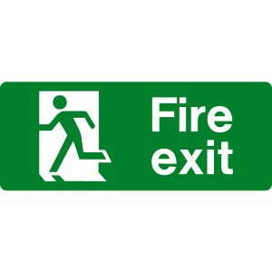 S437 Fire Exit Left Sign