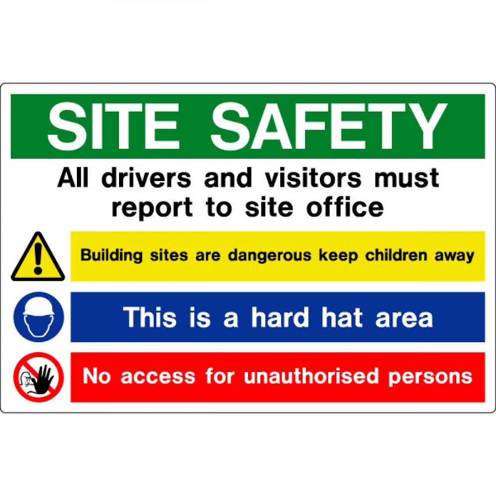 Standard Site Safety Board Display Signs