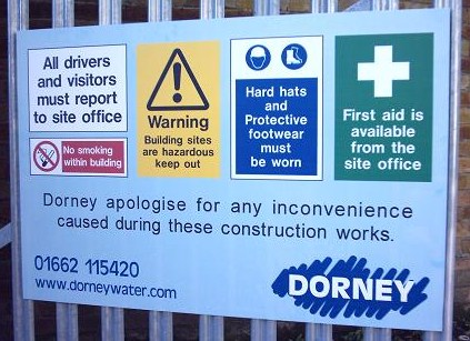 Get your building and construction signs from an accredited signage company
