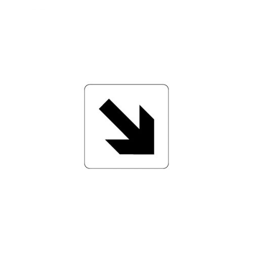 u641-white diagonal-arrow-sign-500x500