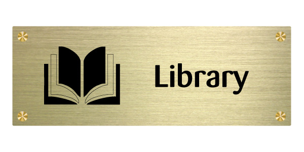 Library Wall Sign