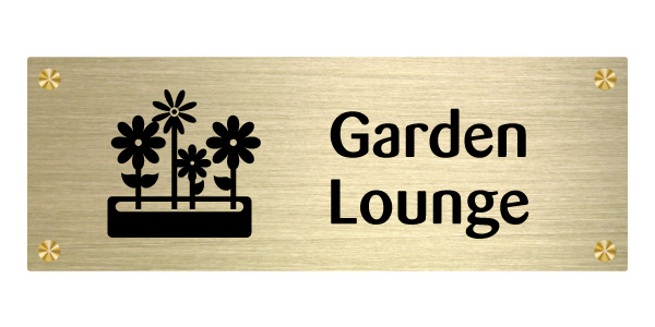 Garden Lounge Wall Sign