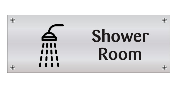 Shower Room Wall Sign