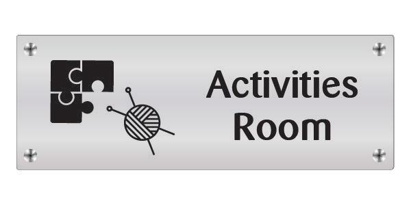Activities Room Wall Sign