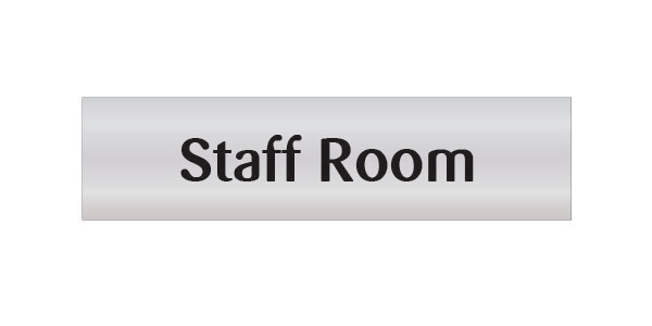 Staff Room Door Sign