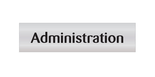 Administration Door Sign