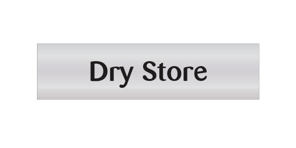 Dry Store Door Sign