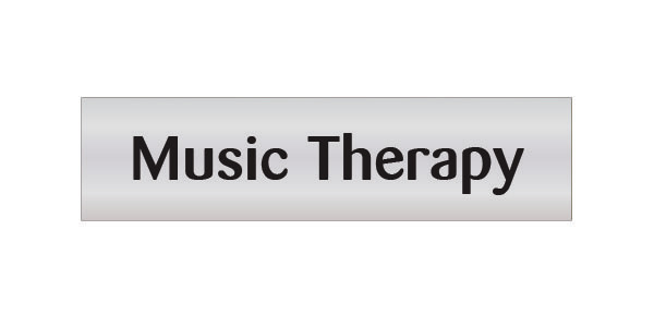 Music Therapy Door Sign