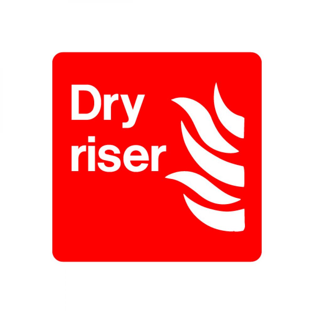 Dry Riser Sign 150mm x 150mm C5 Vinyl Display Signs