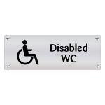Disabled WC Wall Sign for Care Homes