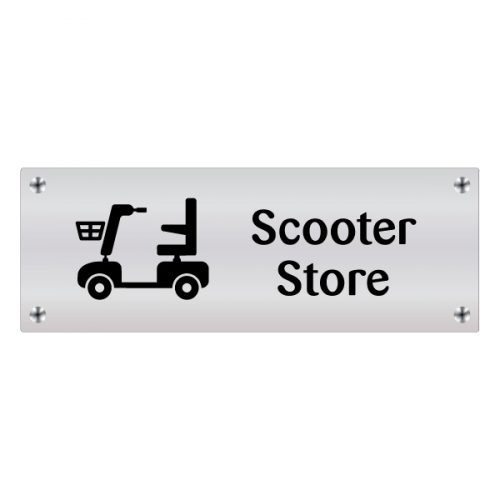 Scooter Store Wall Sign for Care Homes