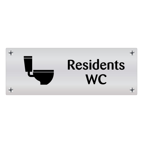 Residents WC Wall Sign for Care Homes