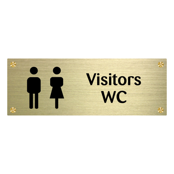 ID023 Visitors WC Wall Sign for Care Homes