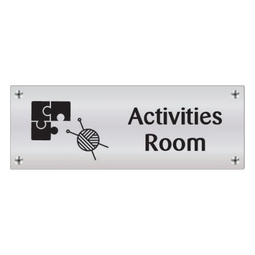 Activities Room Wall Sign for Care Homes