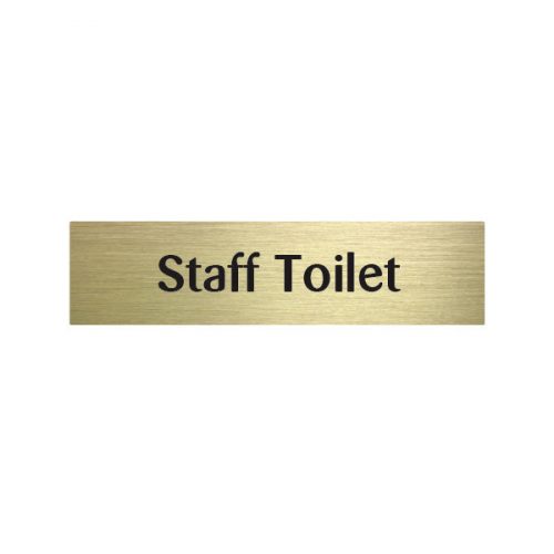Staff Toilet Door Sign for Care Homes