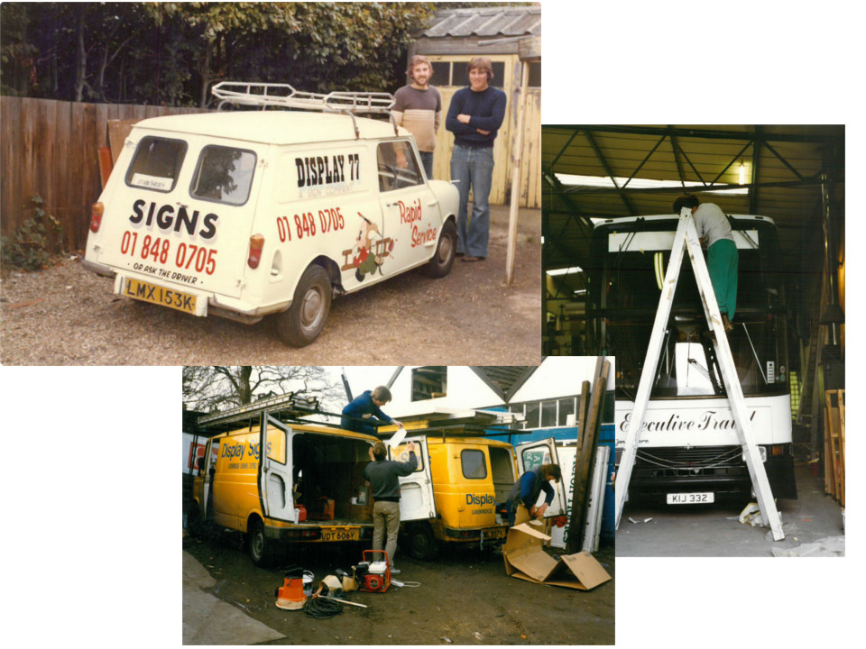 Display Signs 40 Years Ago