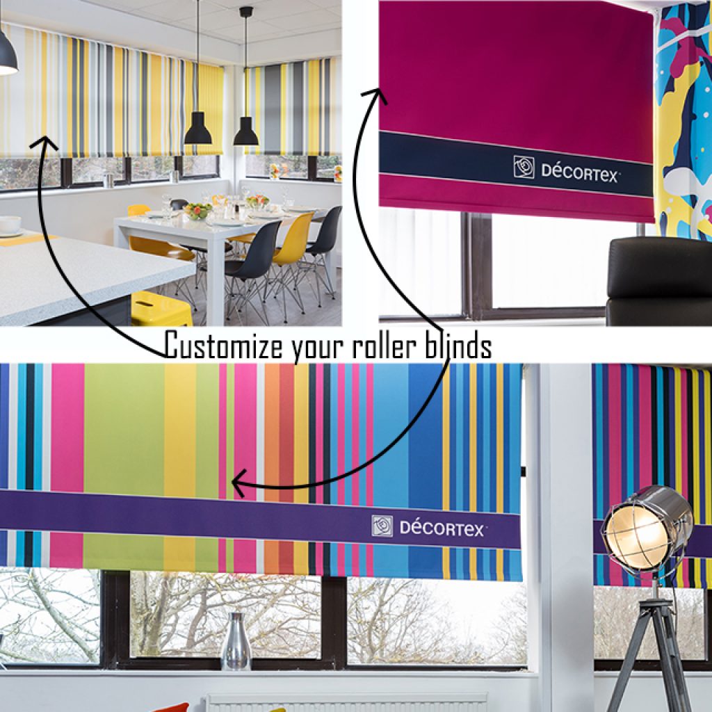 Display Signs now offer a range of custom printed roller blinds, roller blinds can be custom printed to in fit seamlessly into your interior design with patterns to compliment your wall coverings or furniture.