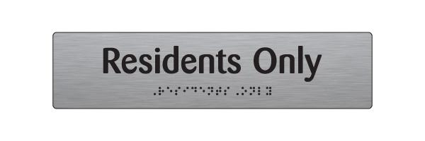 id072-residents-only-braille-tactile-sign